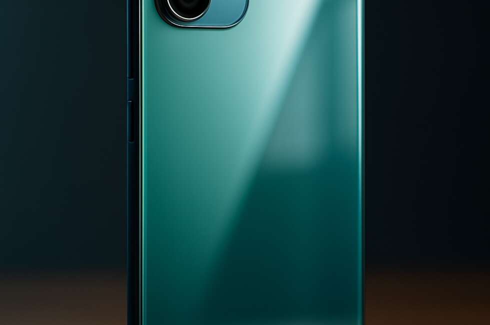 phone with a glass back
