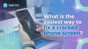 What is the easiest way to fix a cracked phone screen?
